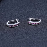 Natural Rose Pomegranate Creative Beading Design Silver Studs Earrings for Women